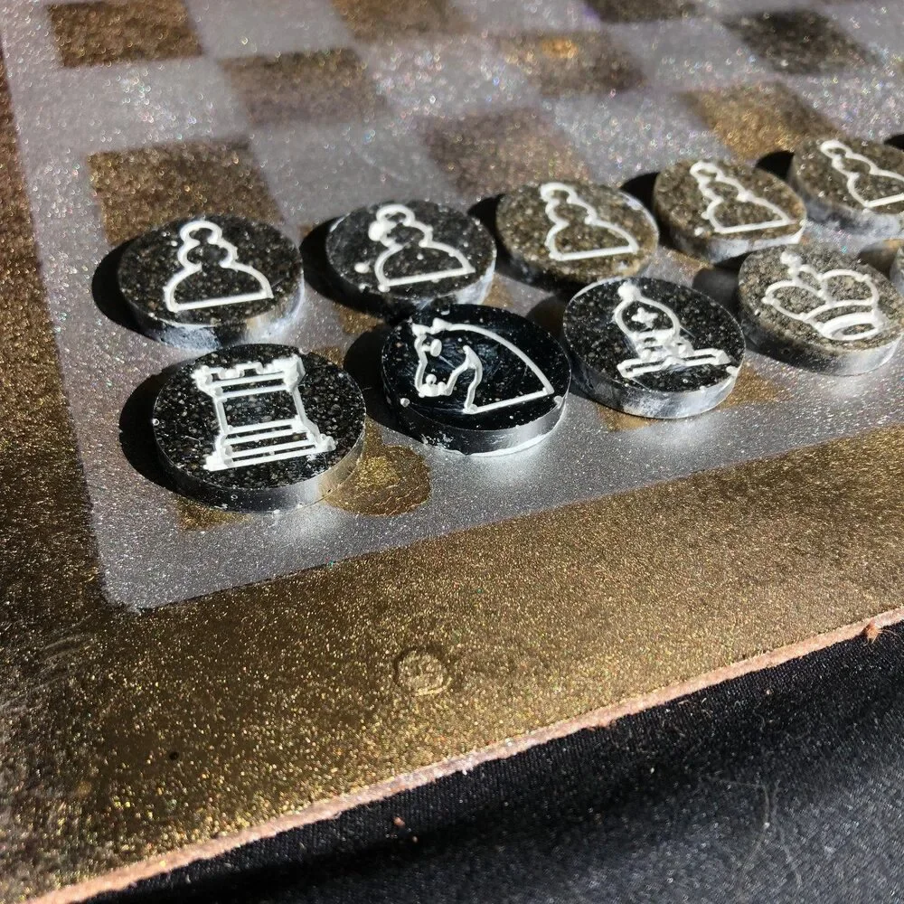 Chess Set - Rustic Metallic - Picture 6 of 9